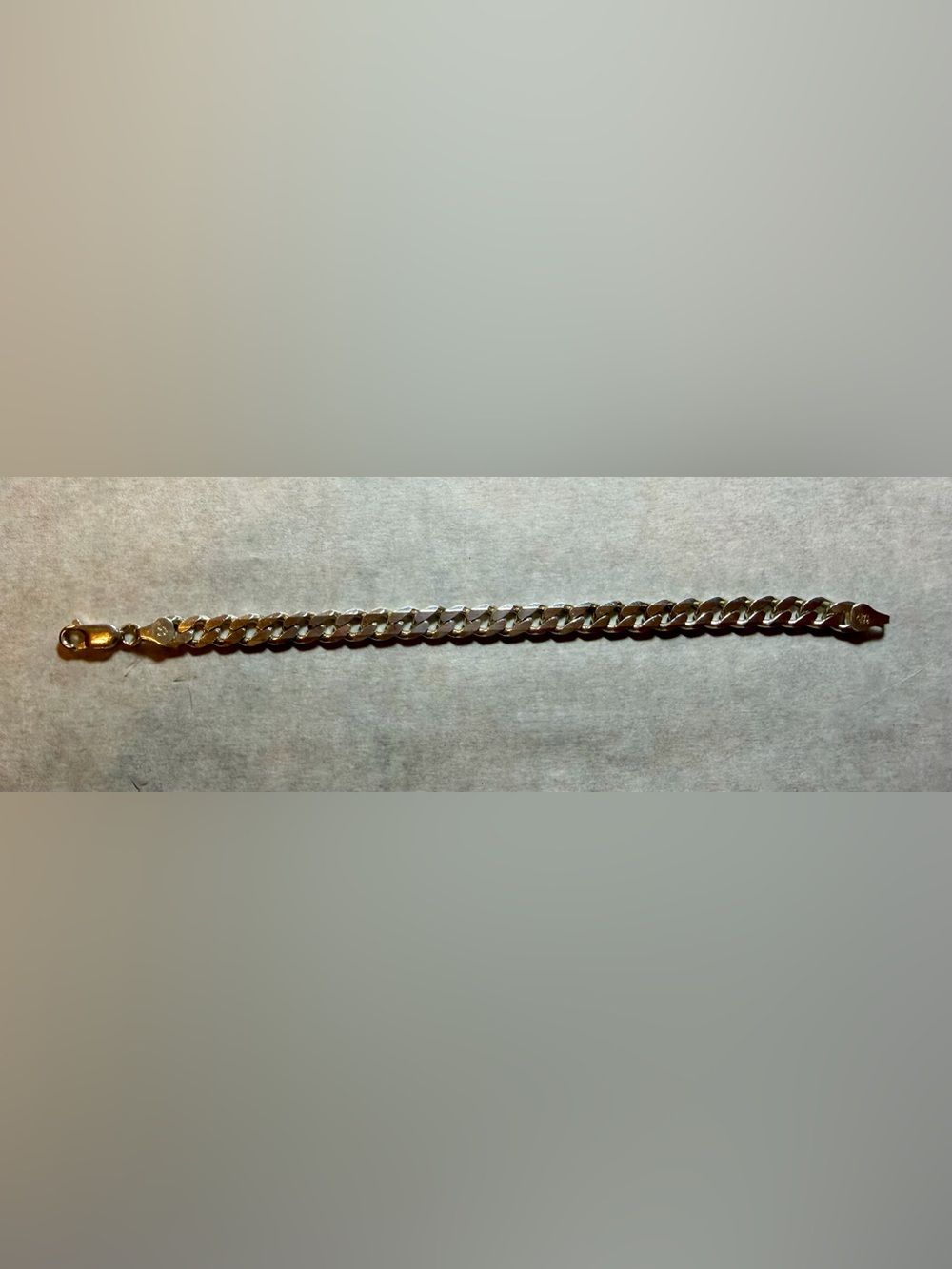 Italy 925 Sterling Silver Diamond Cut Curb Link Bracelet 7” Lobster Clasp Unisex